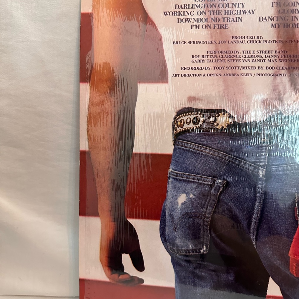 Bruce Springsteen Born in the U.S.A. original plastic sleeve vinyl record album - Picture 2 of 11